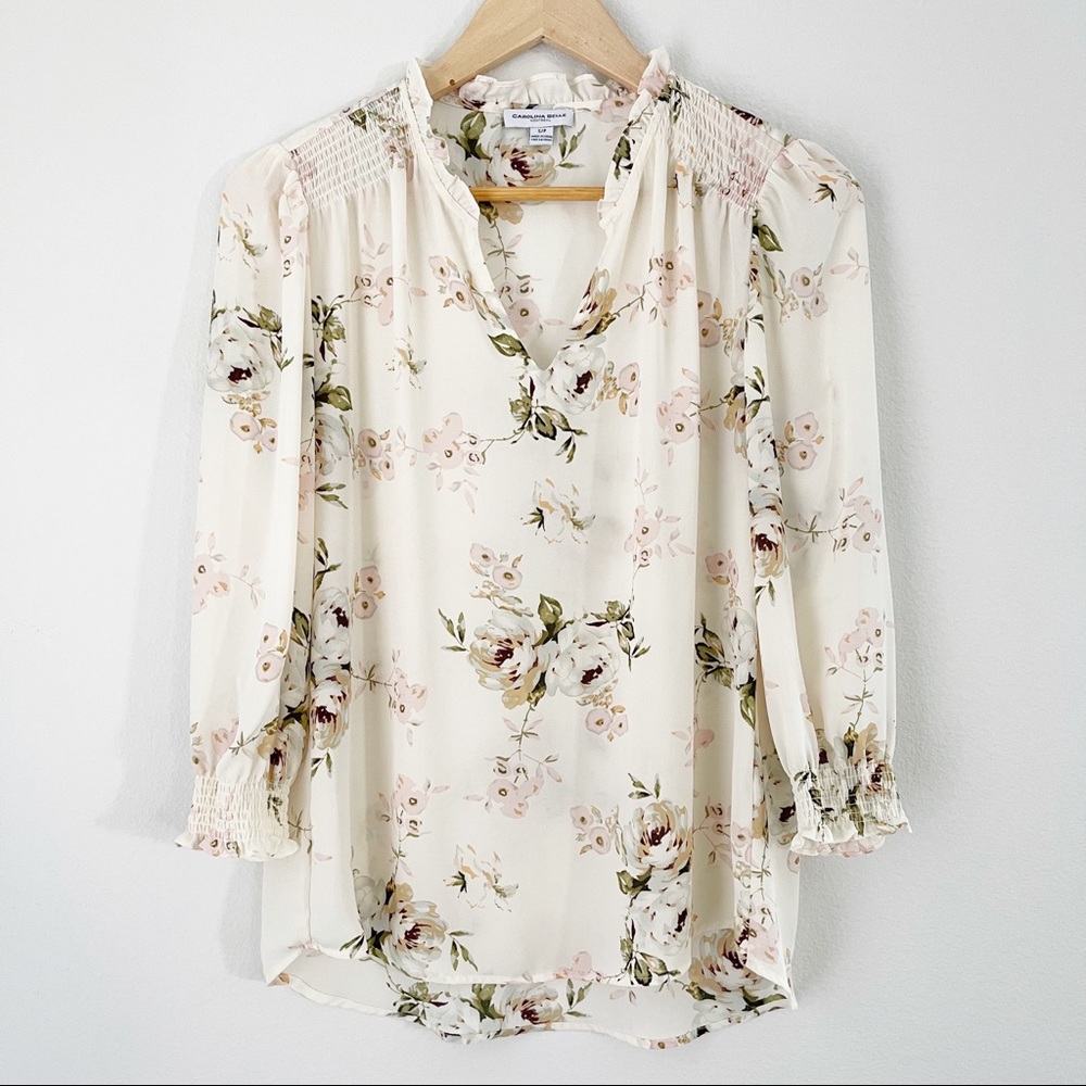 Floral Blouse Top Sz Small.
